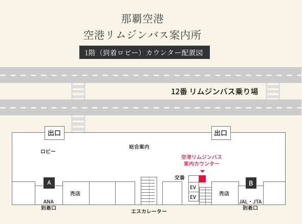 空港・リムジンバス乗り場地図